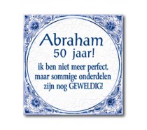 Delfts Blauwe Tegel 51: Abraham 50 jaar!